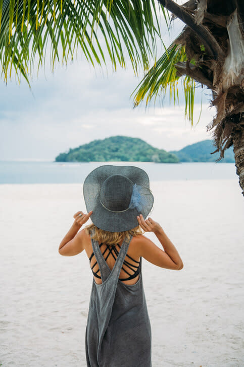 Strandhochzeit Outfit Strandkleid