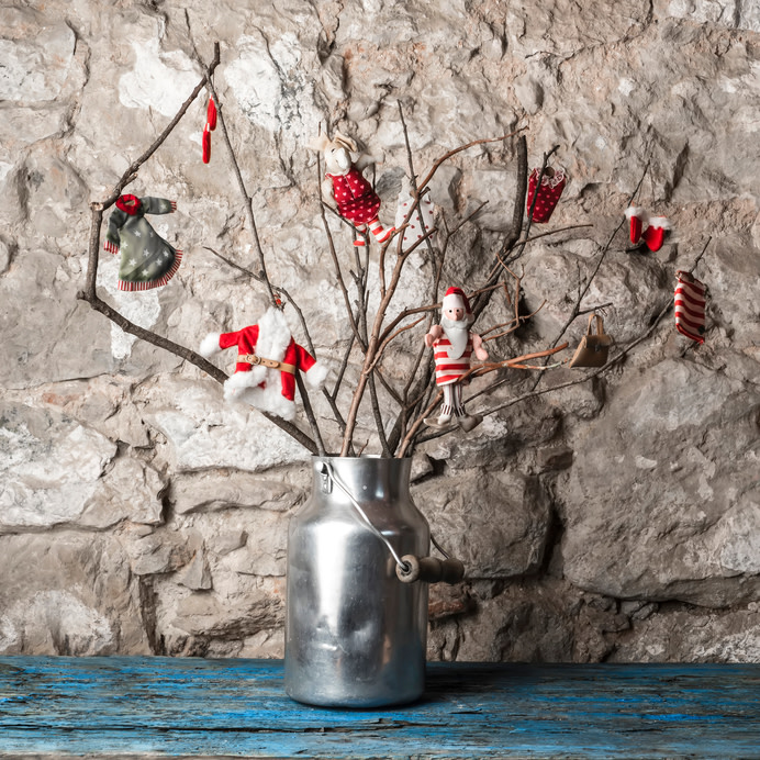 Christmas rustic tree