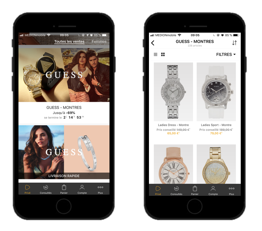 Guess outlet vente privée