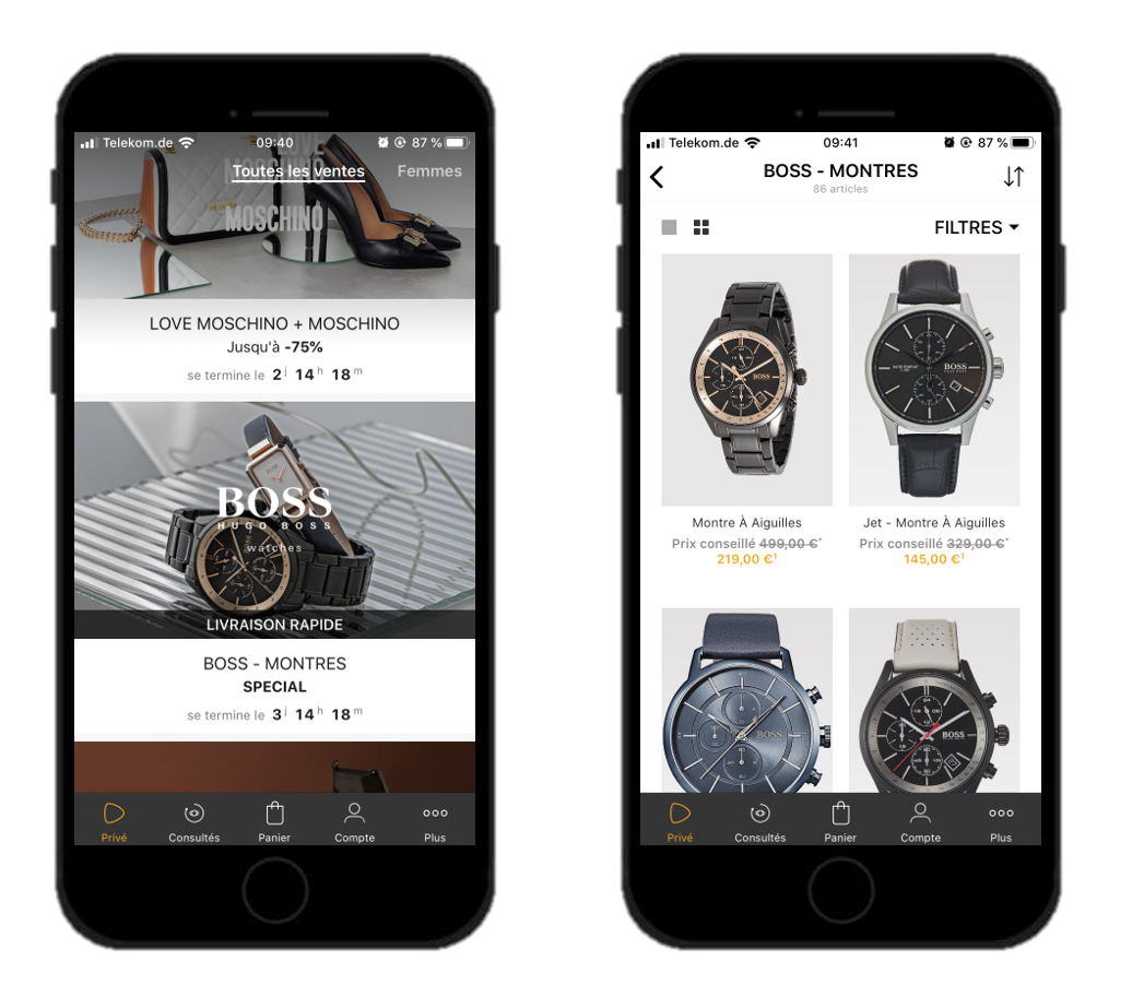 Zalando privé discount montre