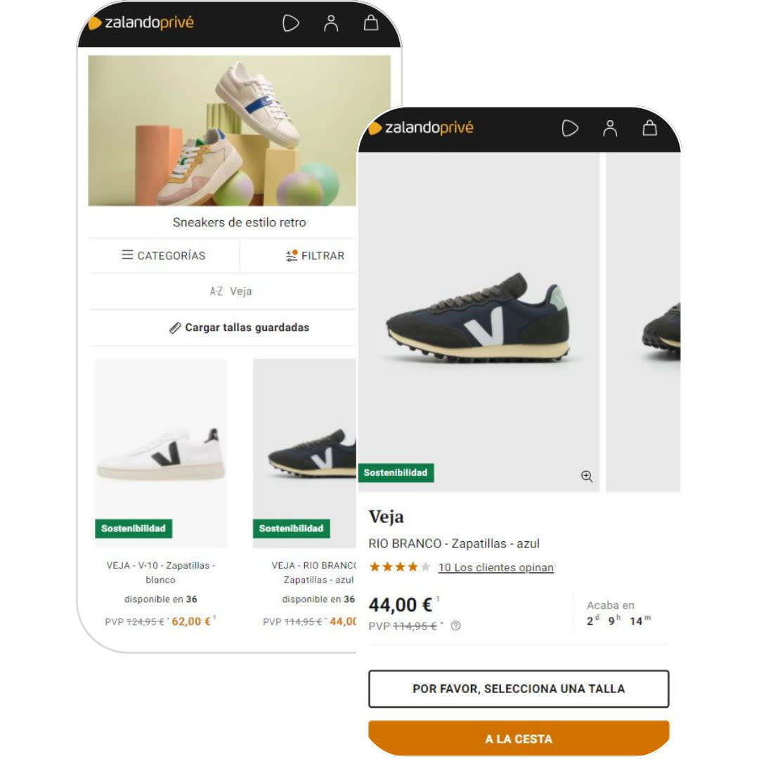 Surgir níquel Accidental Zapatillas Veja a precios de outlet | Privé by Zalando