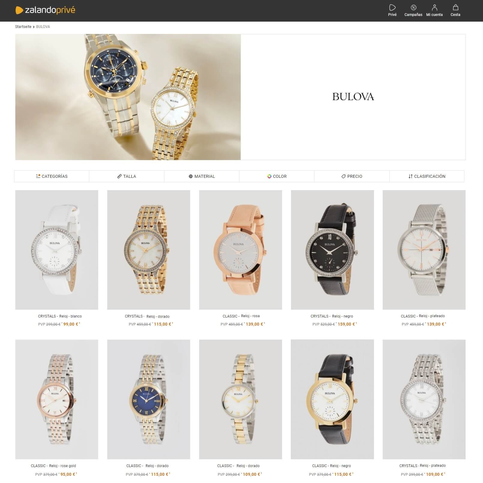 Relojes Casio dorados de mujer  Comprar modelos de pulsera en Zalando