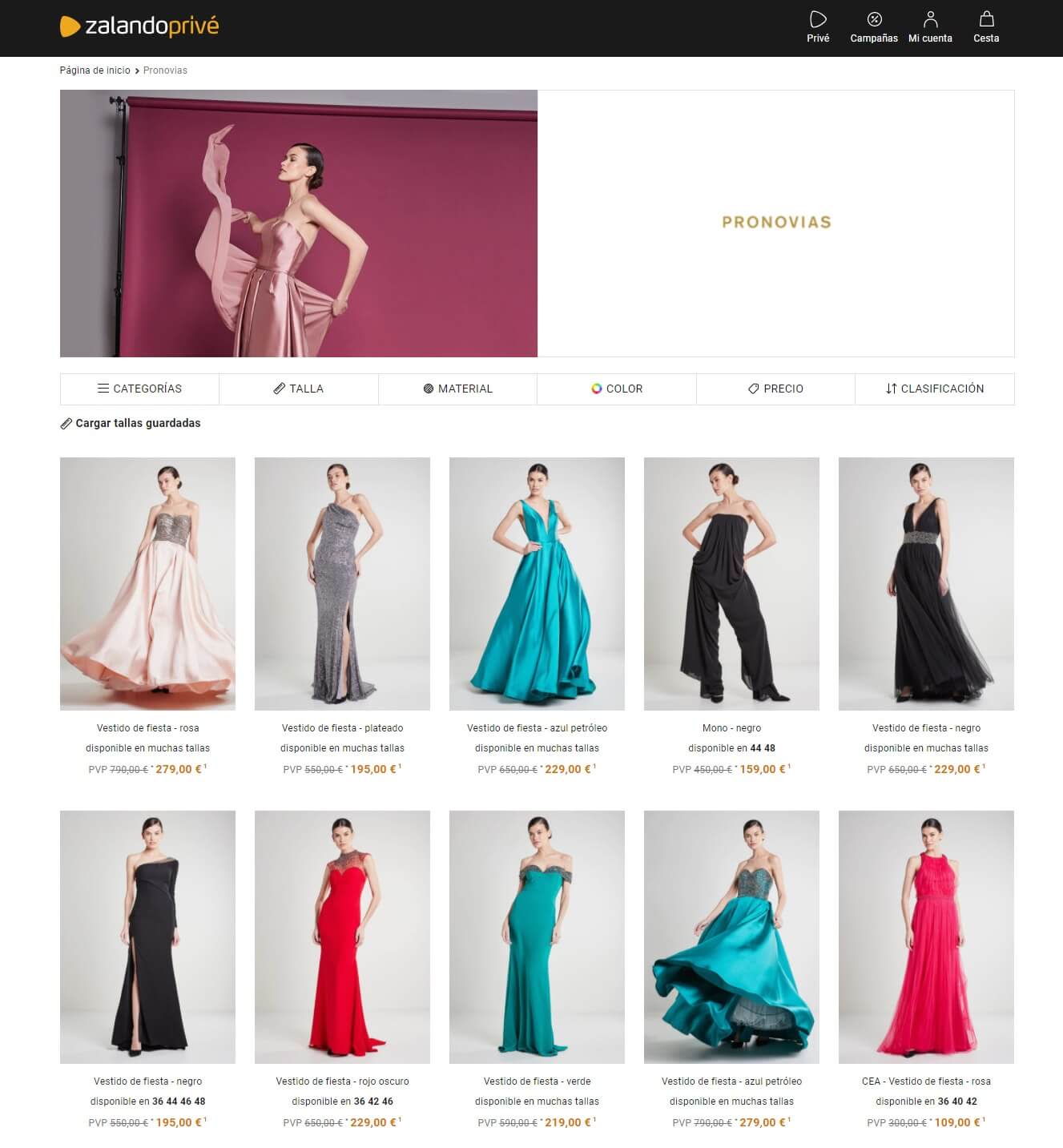 Vestidos Pronovias a precios outlet | Zalando Privé