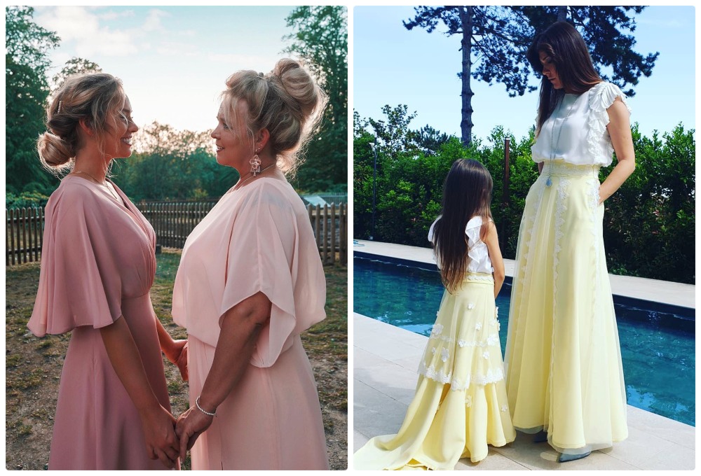 lineal Complaciente Zanahoria Matching outfits: Vestidos Madre e Hija