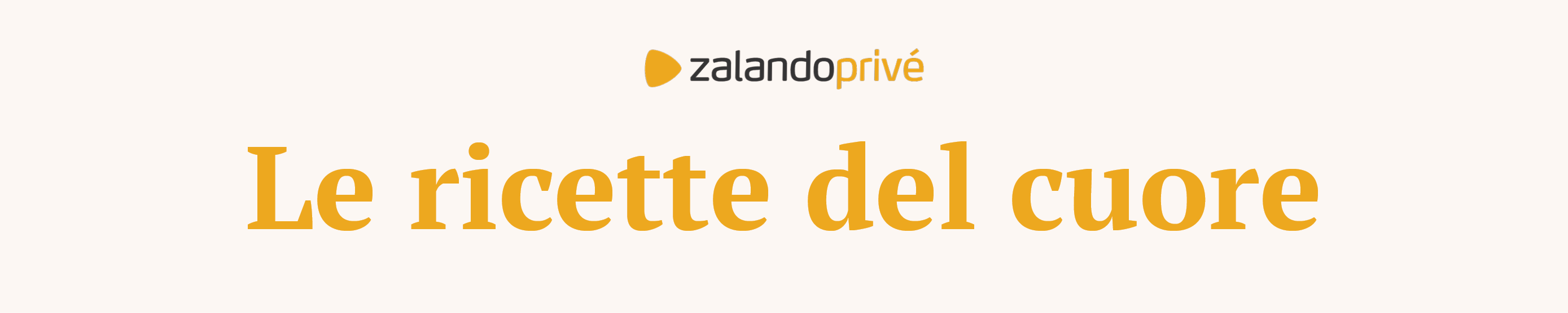 le ricette del cuore zalando privé