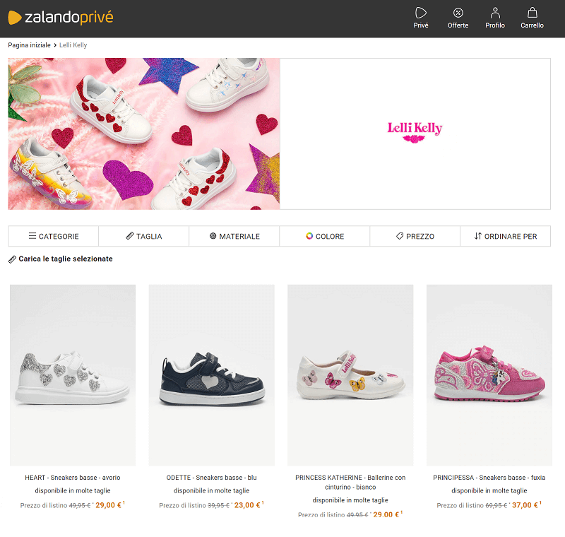 Prezzo scarpe top lelli kelly