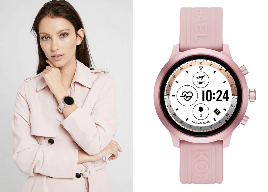 Różowy smartwatch damski Michael Kors