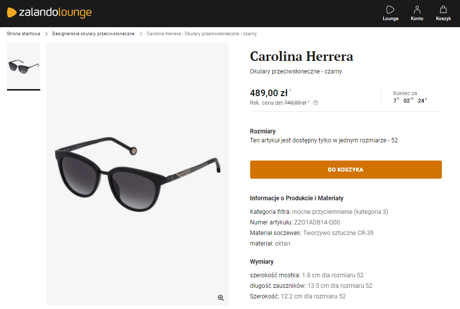 Carolina Herrera okulary słoneczne damskie