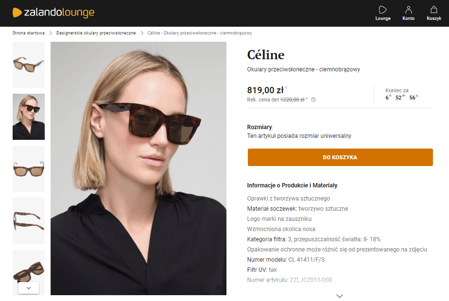 Okulary Celine w kampanii klubu
