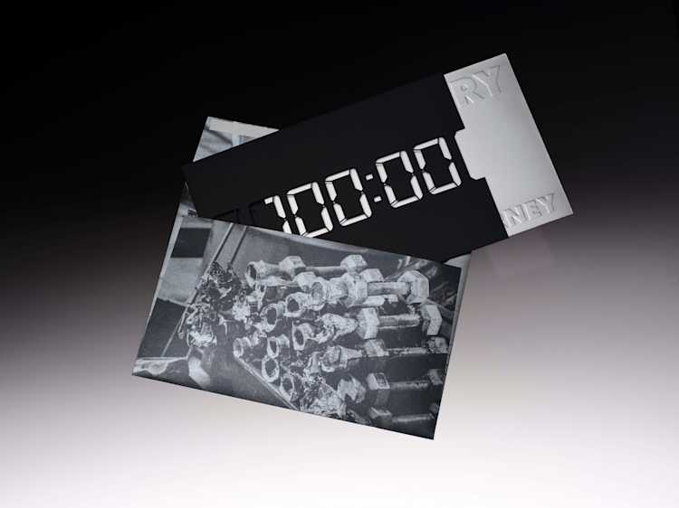 Studio Image of a museum exhibition invite.