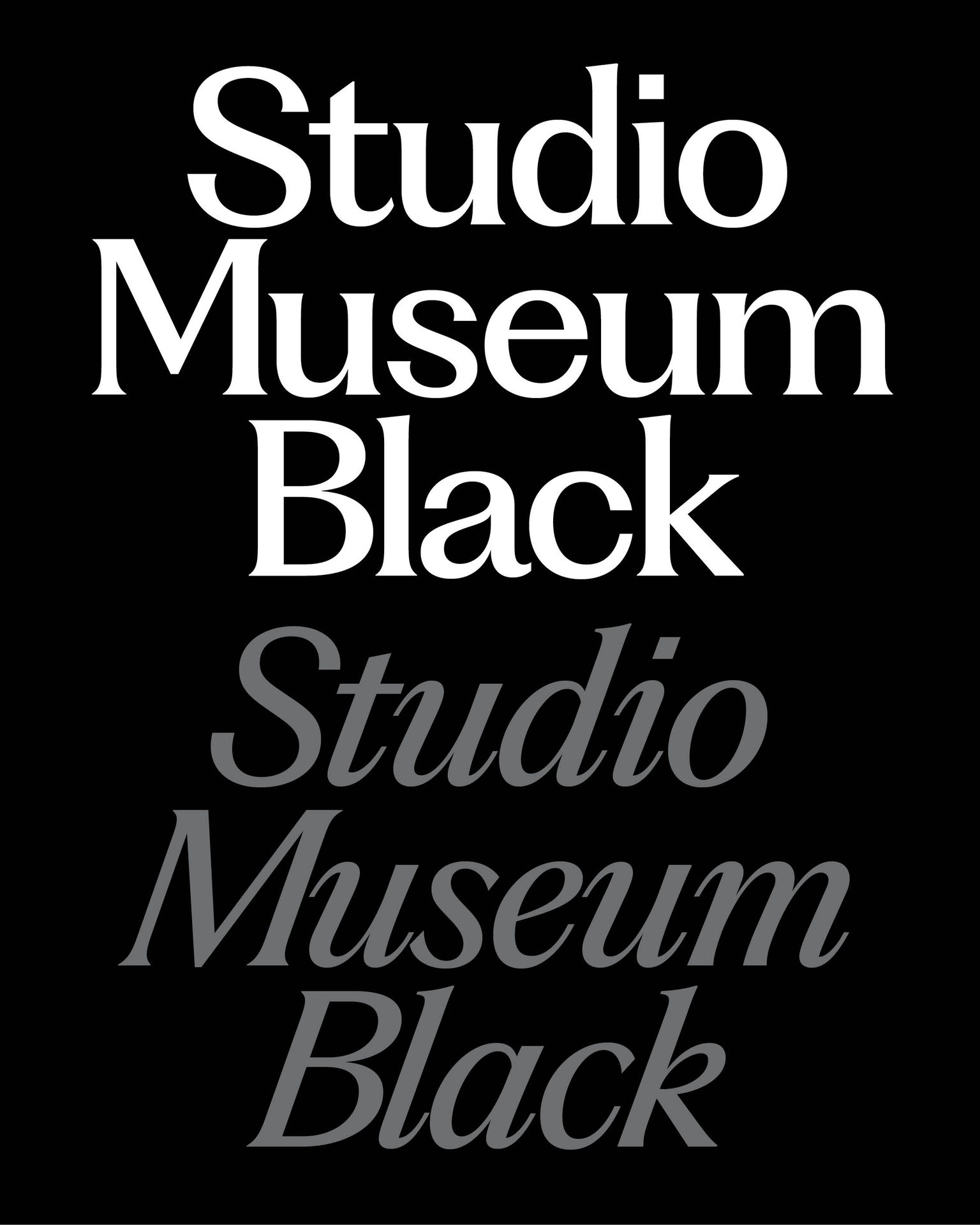 Studio Museum Black Custom Font