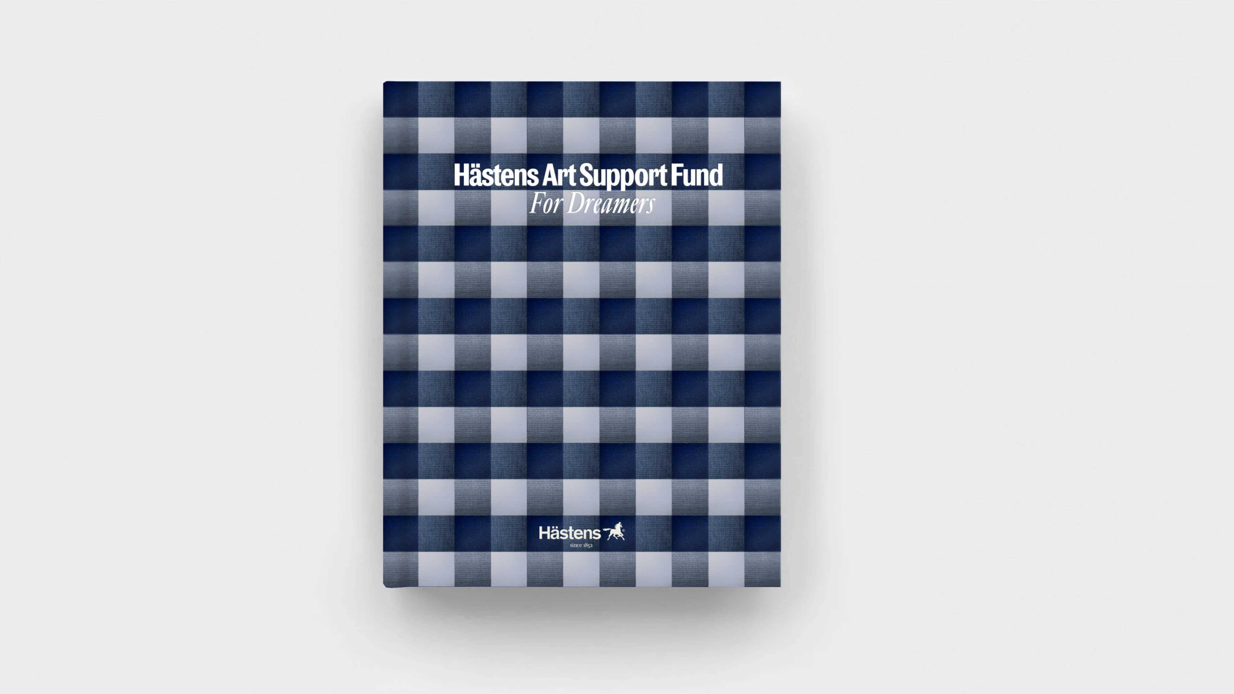 A checkered folder with white text at the top and bottom.