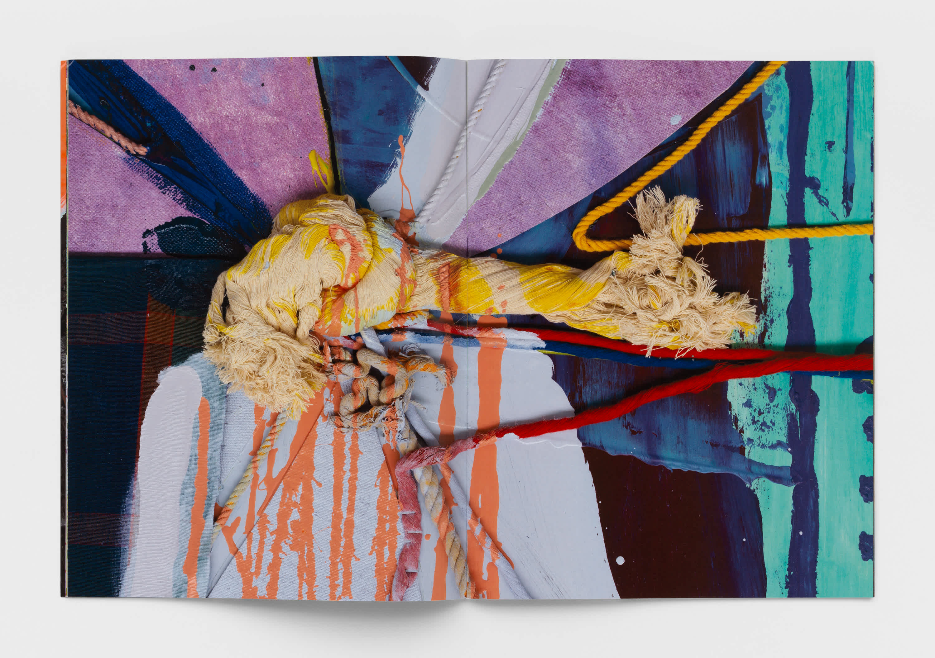 Centerfold of a colorful abstract artwork.