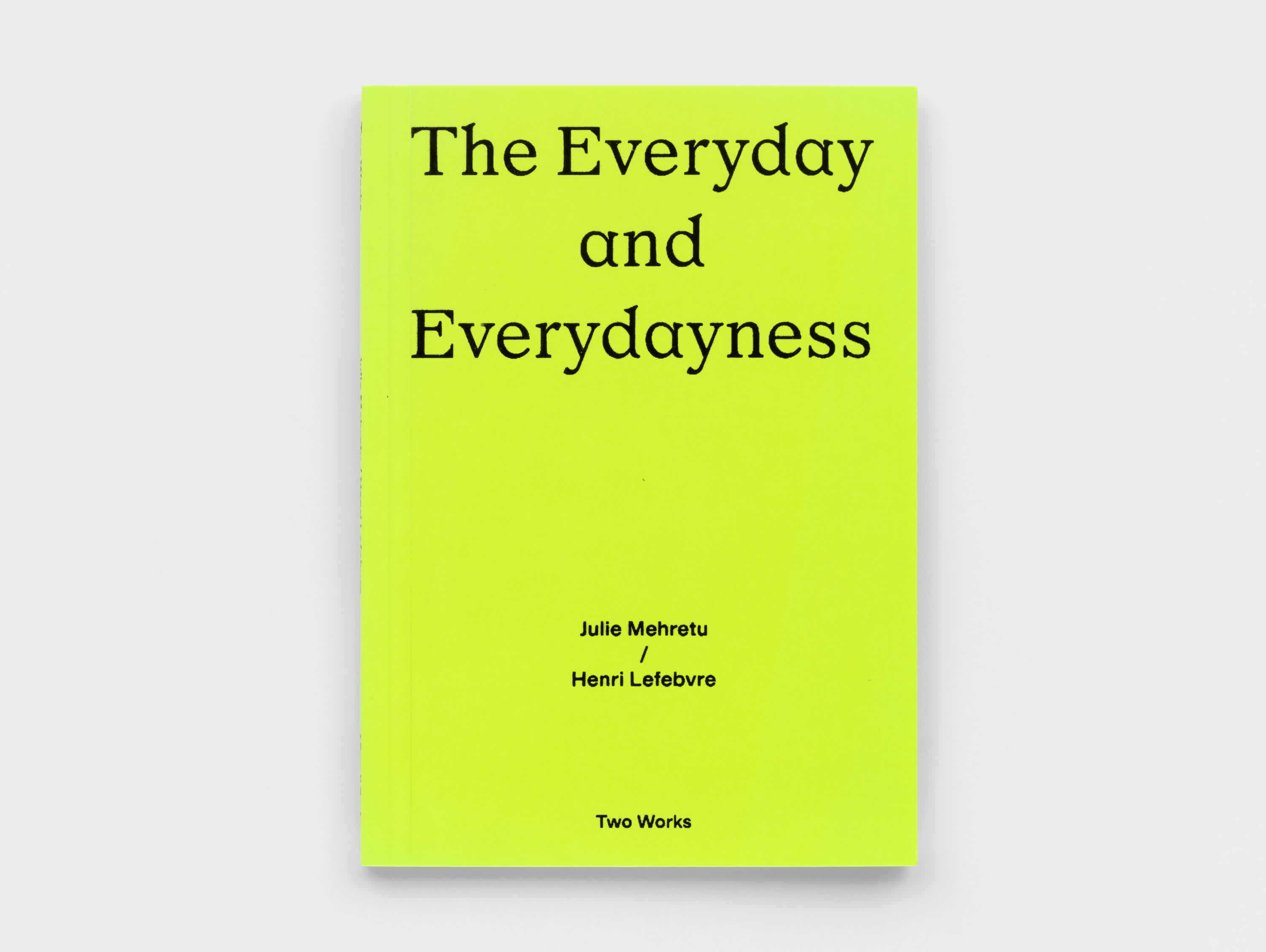 Electric yellow book cover with black text.