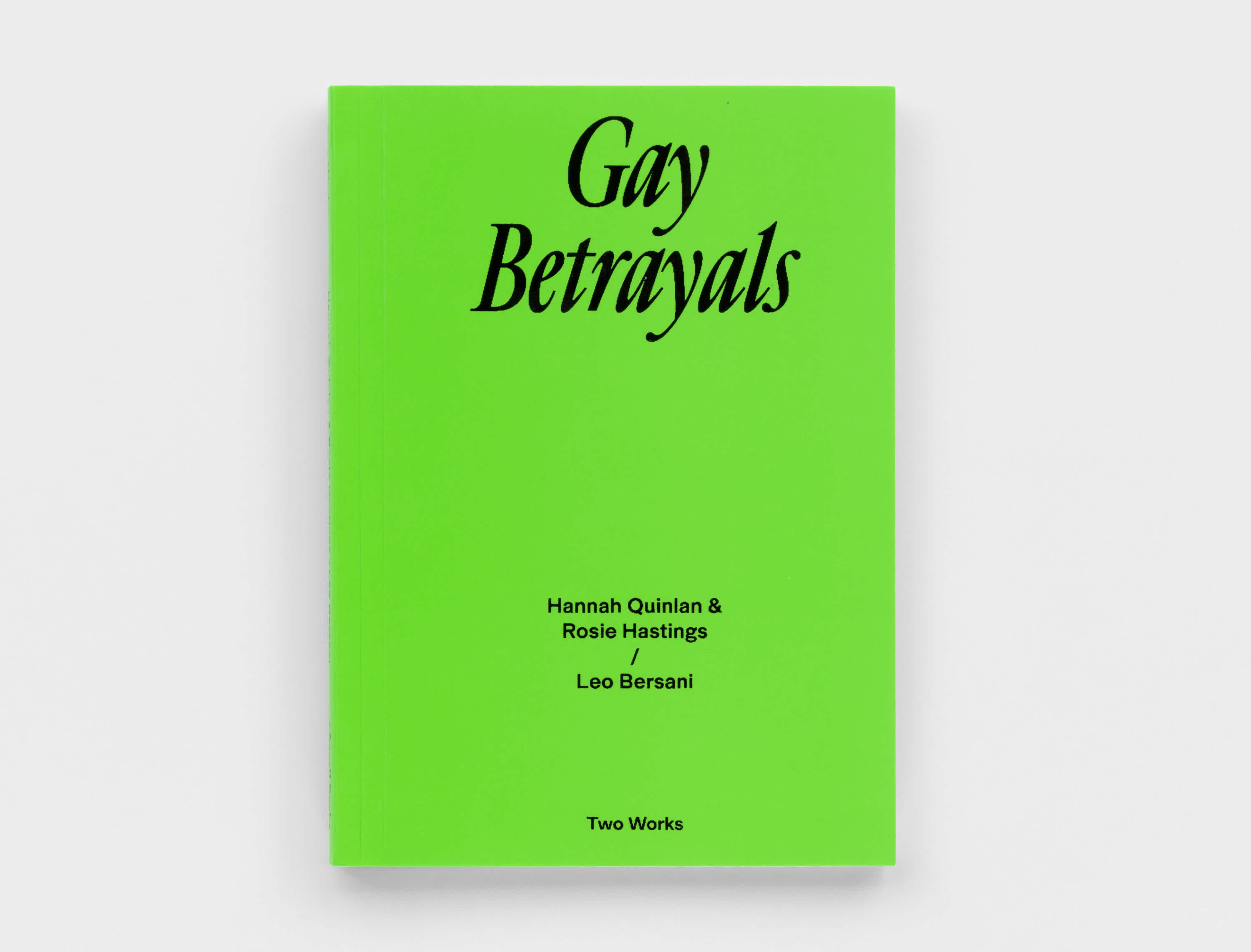 Electric green book cover with black text.