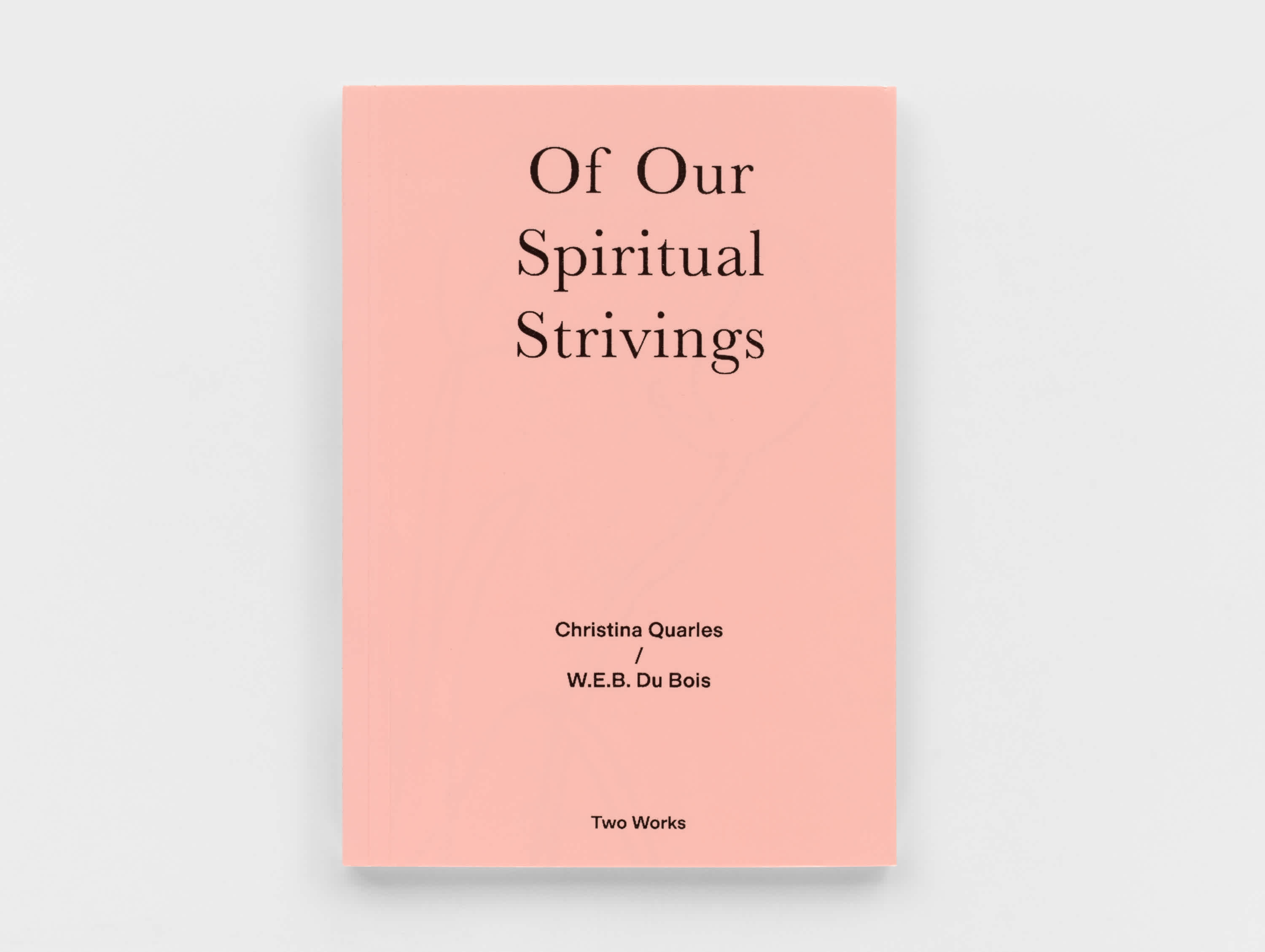 Light pink book cover with black text.