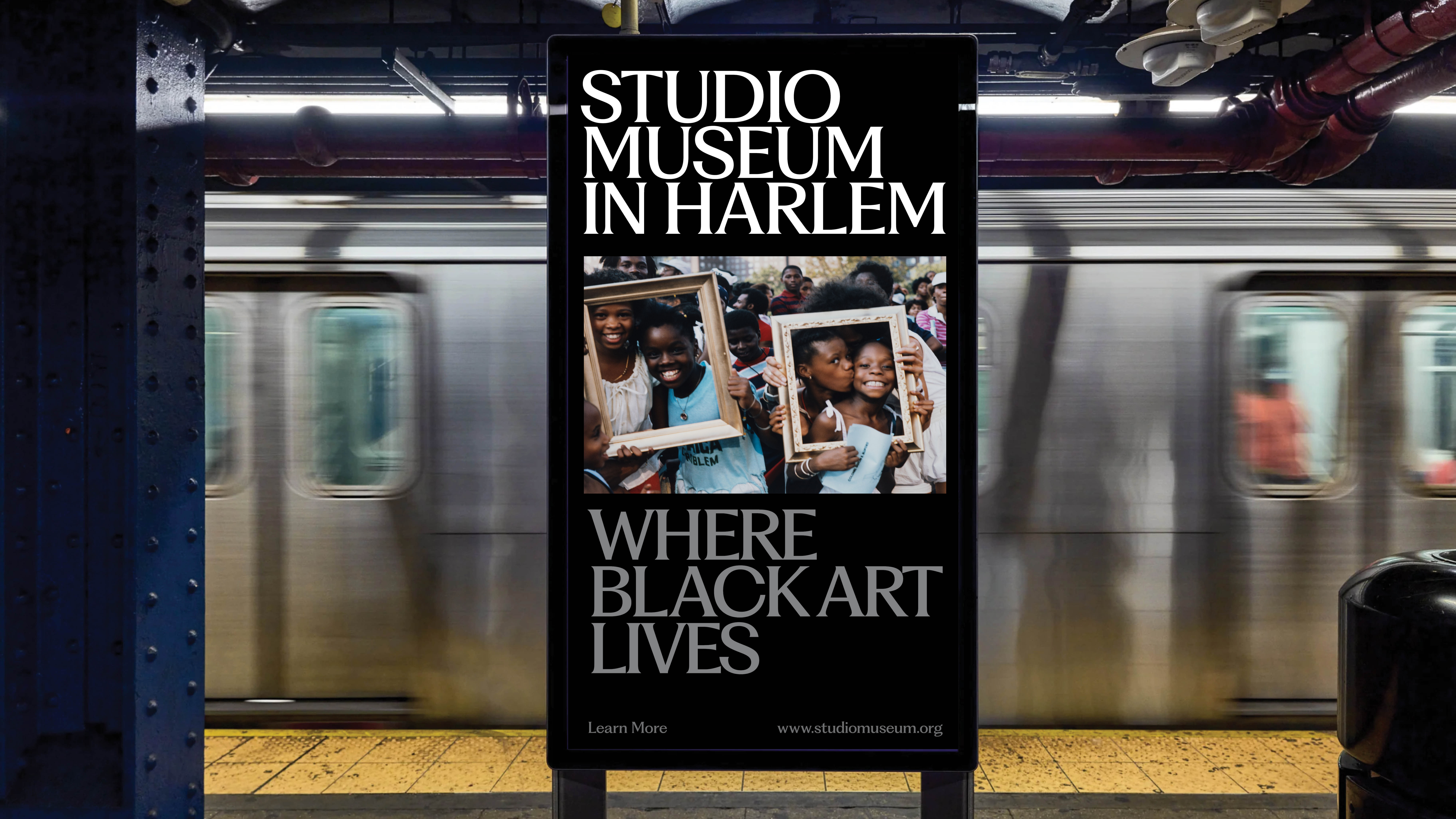 Studio Museum in Harlem Brand Guidelines OOH Campaign Example