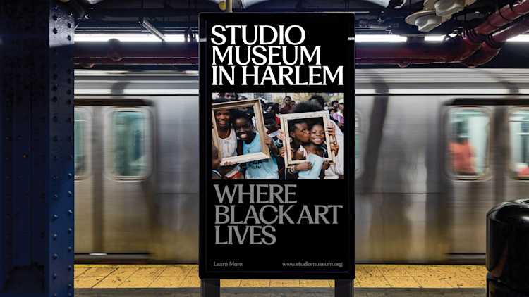 Studio Museum in Harlem Brand Guidelines OOH Campaign Example