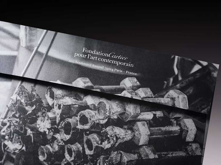 Close up studio image of the envelope the museum exhibition invite comes in.