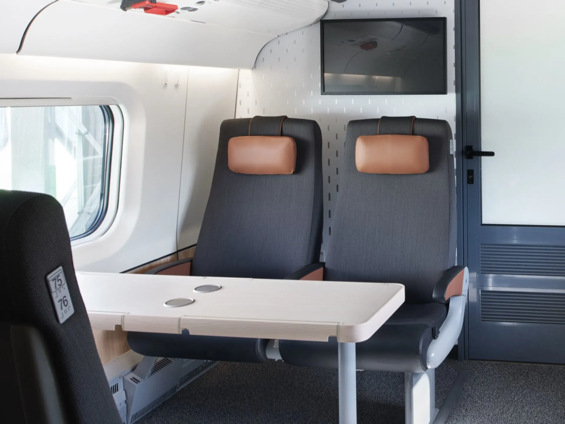 Own compartment or an empty seat next to you