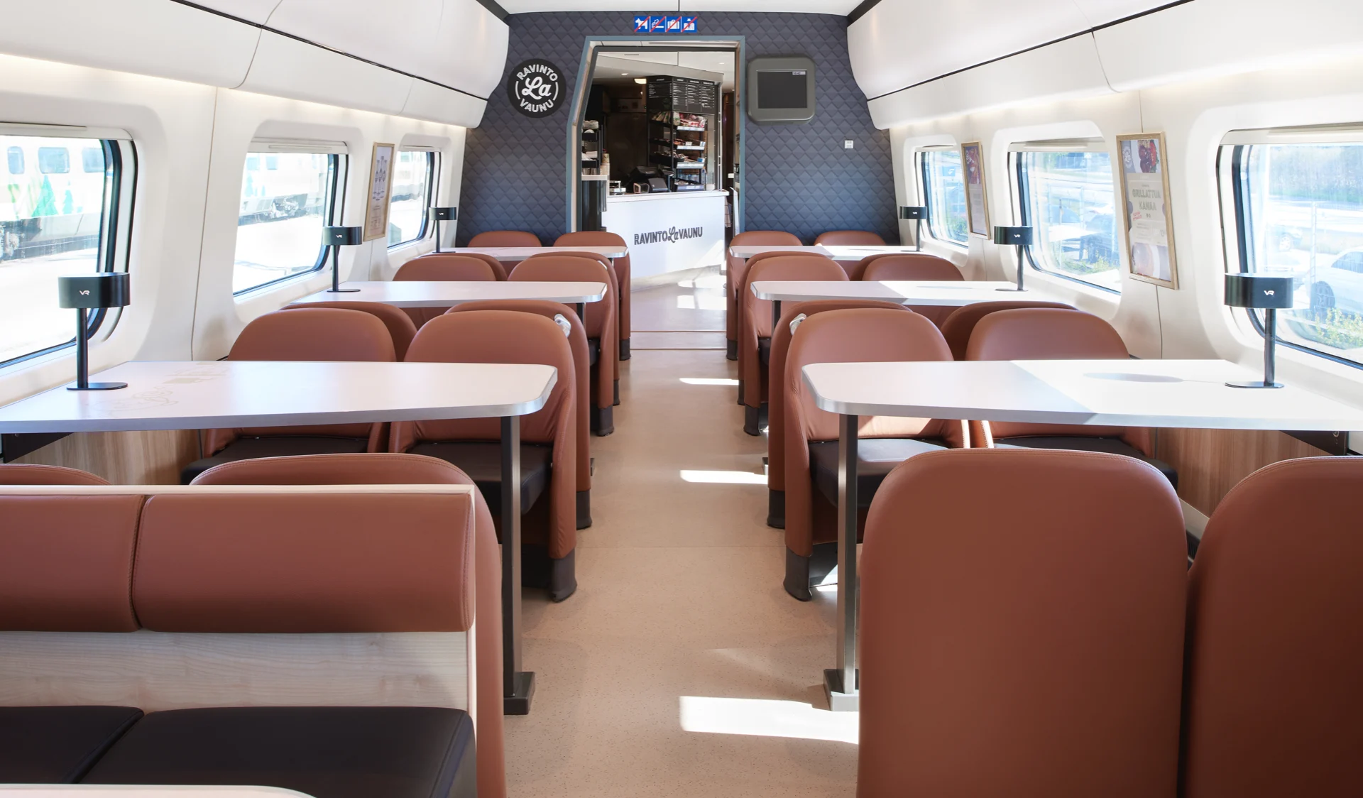 The restaurant car and sales trolley will serve you during your train journey.