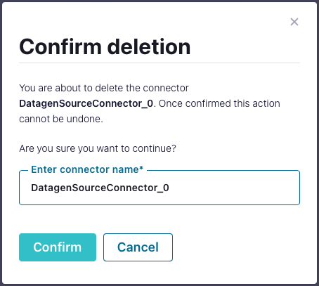 confluent-cloud-networking-delete-datagen-connector