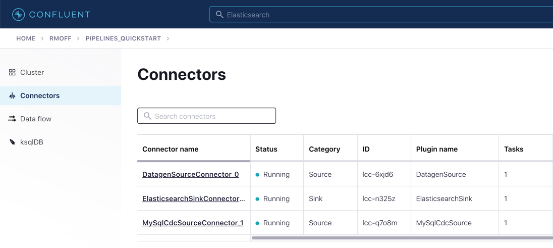 All three connectors running