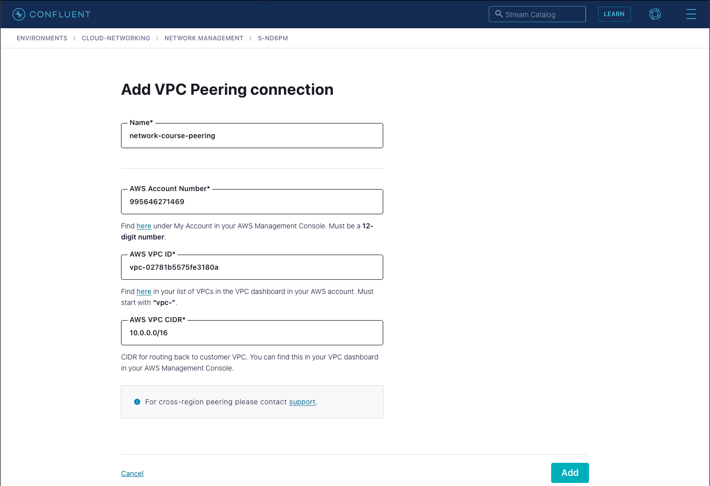 confluent-cloud-networking-add-vpc-peering-connection