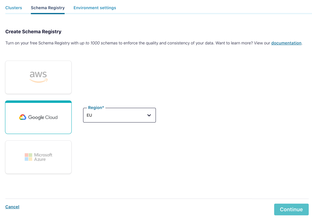 Creating the Schema Registry 2