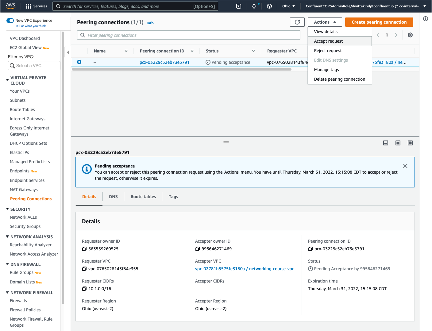 confluent-cloud-networking-aws-peering-connections