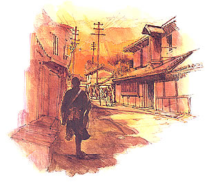 Illustration of a Childhood Paperboy