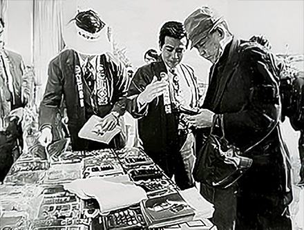 Sidewalk sale of OMRON-8