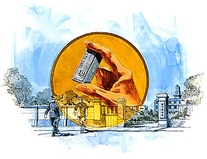 マイクロスイッチ国産化のイメージイラスト