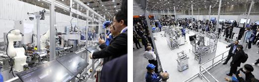 無人の自動化ラインと、人手不足を解決するフレキシブルライン