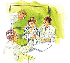 Illustration of research into health engineering