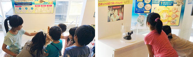 オムロンのセンシング＆コントロール技術を体感できる展示