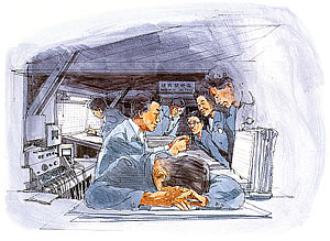 Illustration of young researchers known as the 