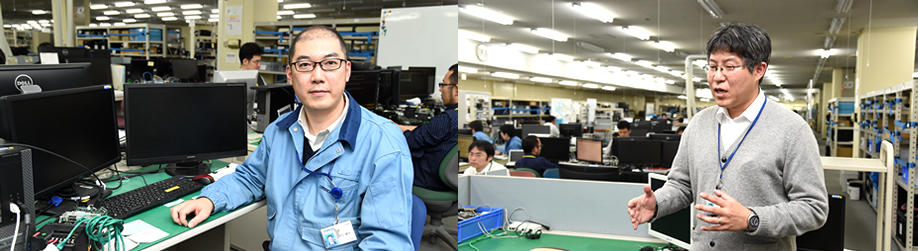 開発を担当した緒方（左）と江口（右）