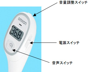 測定結果を音声でお知らせ オムロン 音声付電子体温計 MC-174V けん