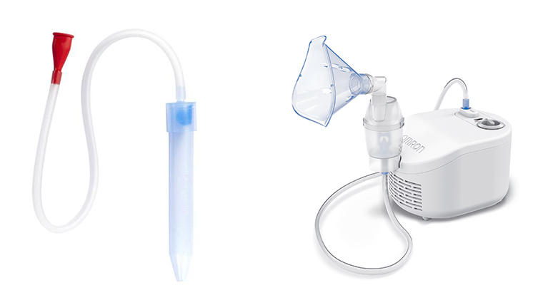 従来のアスピレーター(左)とネブライザー(右)