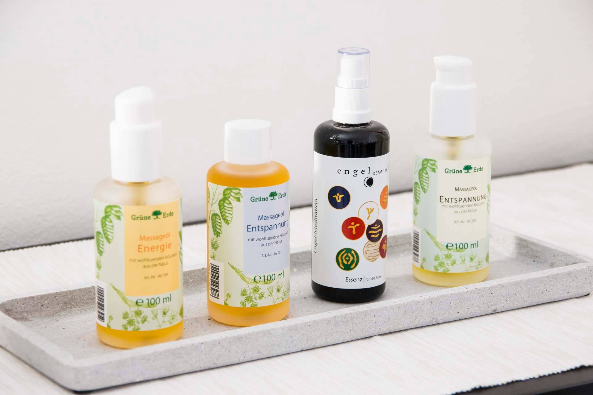 Verschiedene Massageöle