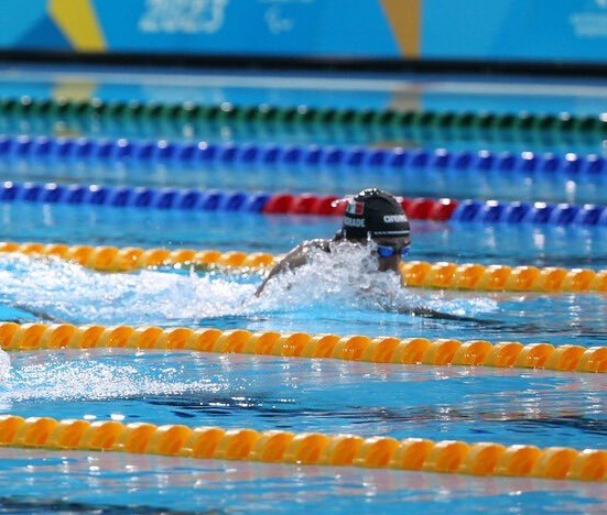 Luis Andrade Armando Guillen durante una competencia en Santiago 2023