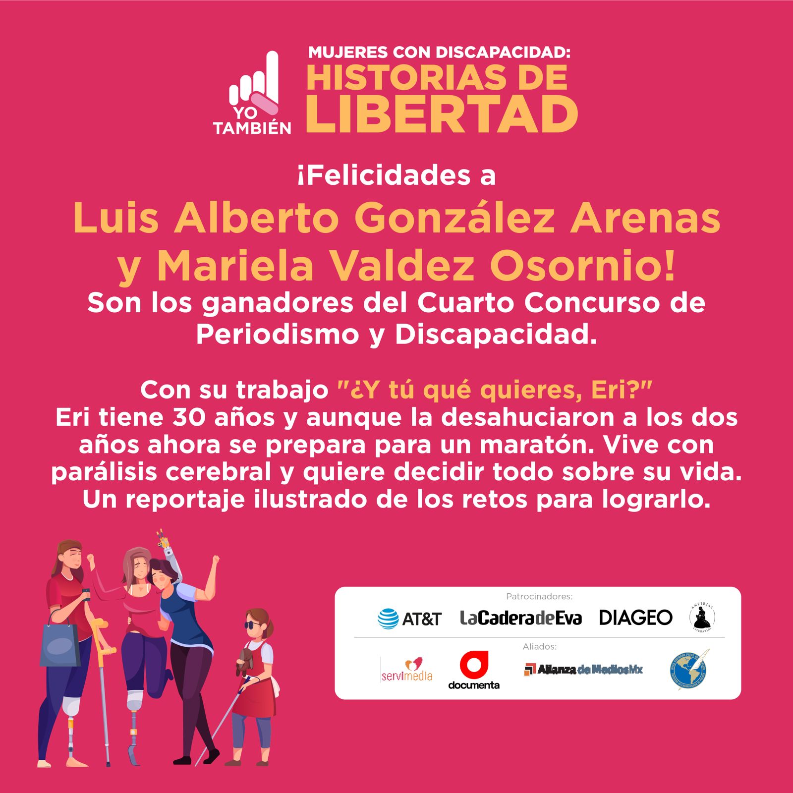 Luis Alberto González Arenas y Mariela Valdez Osornio son los ganadores con su trabajo: 