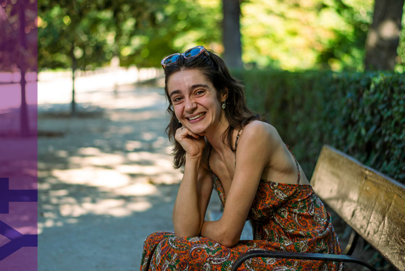 Fotografía de Inés Rodríguez sonriendo.