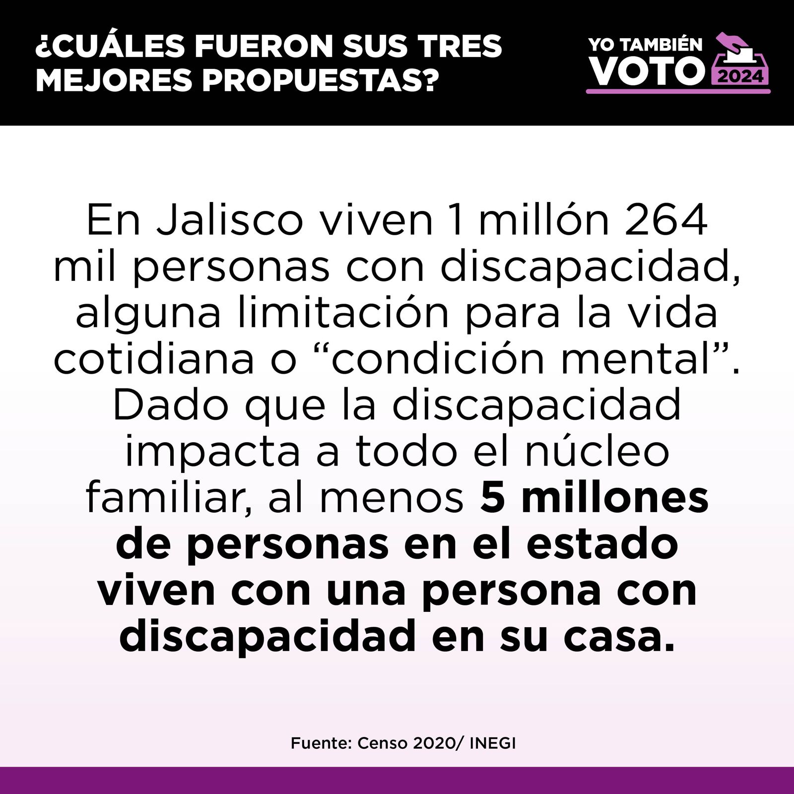 Datos del INEGI sobre discapacidad en Jalisco