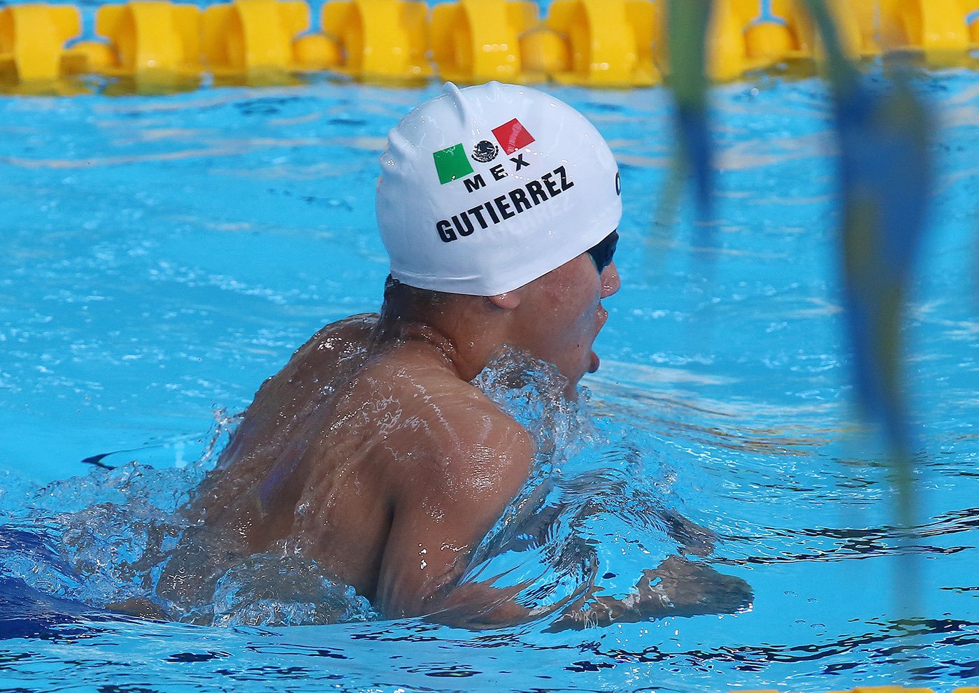 Jesús Gutiérrez medallista en Santiago 2023 durante una final