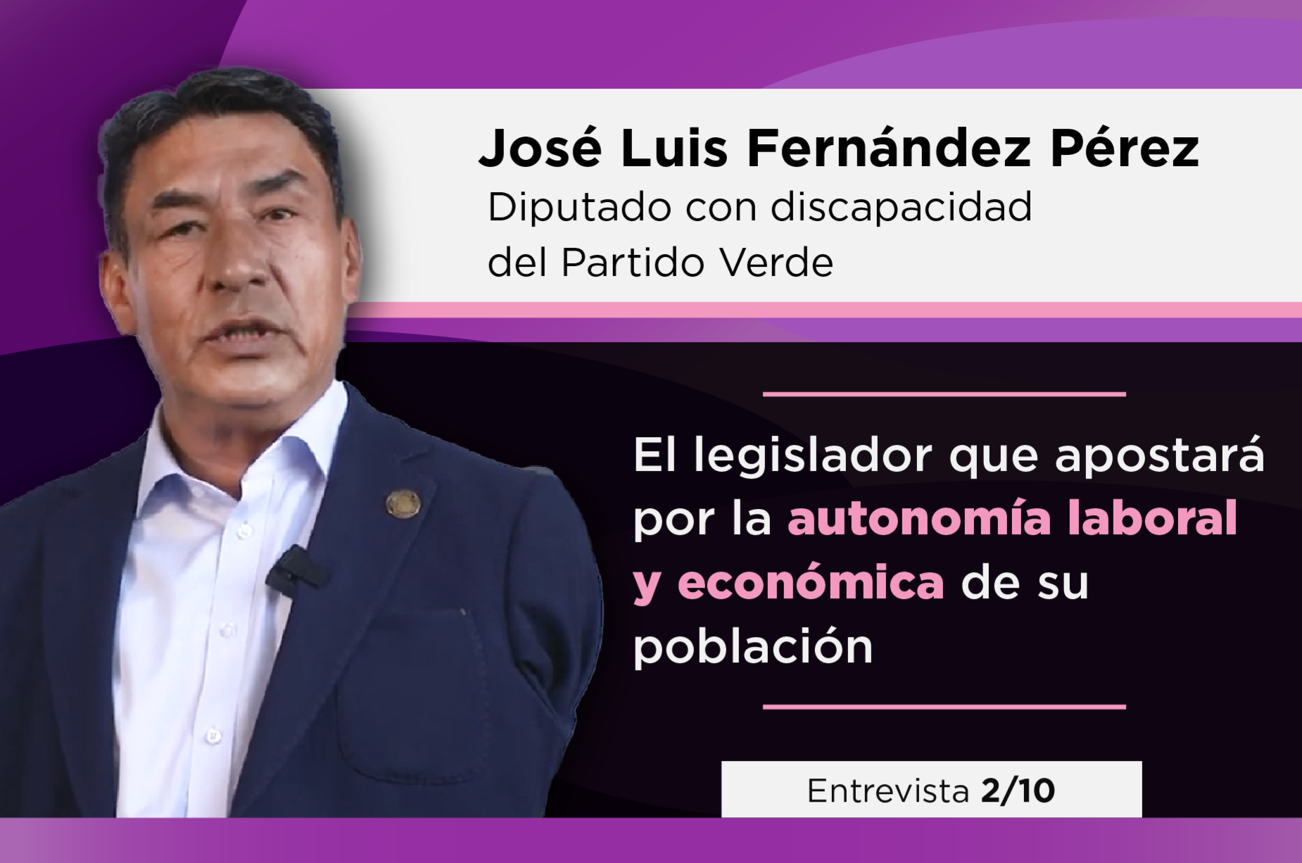 José Luis Fernández Pérez diputado del Partido Verde 