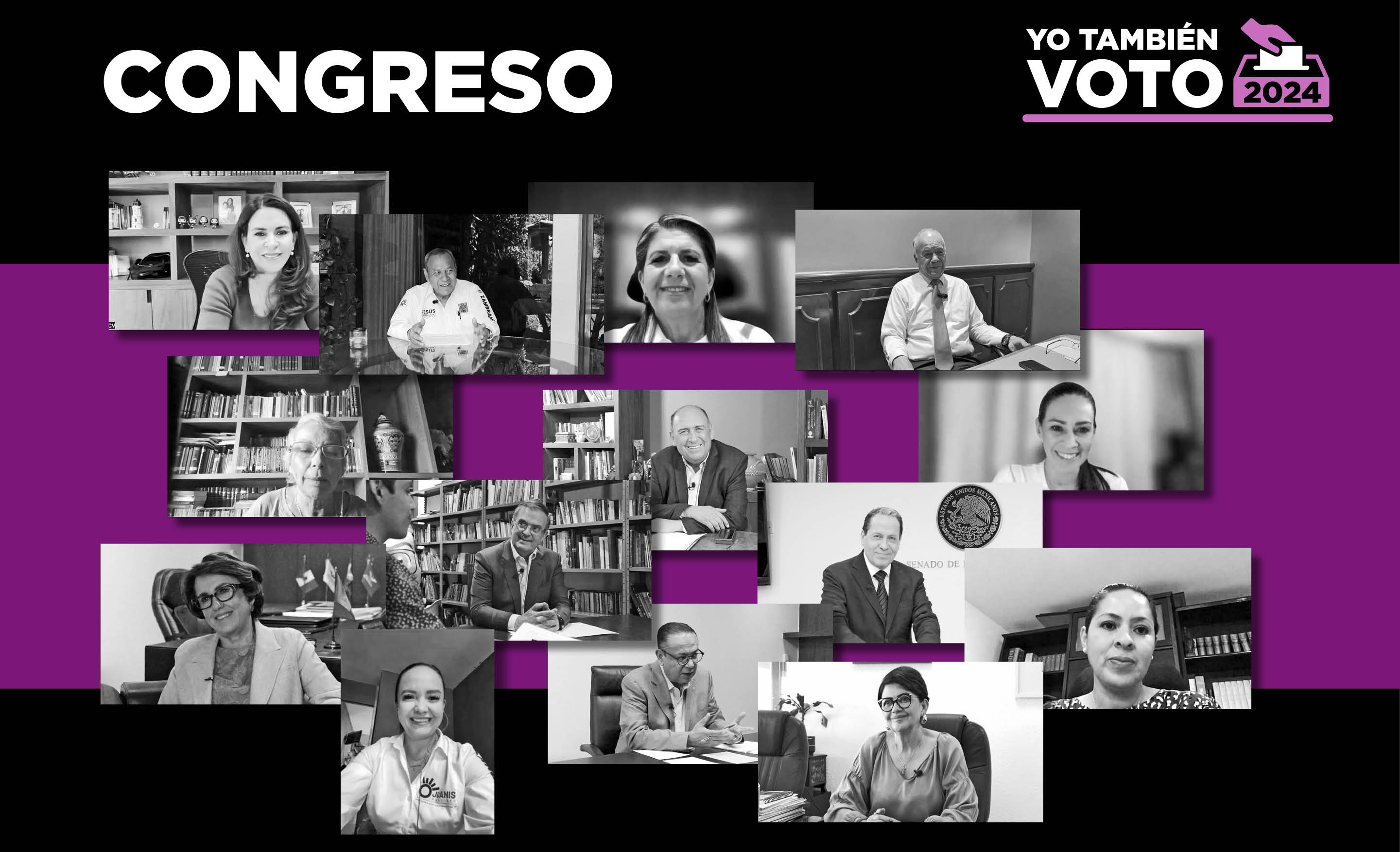 14 polític@s clave de nuestro Congreso respondieron el cuestionario de #YoTambiénVoto2024