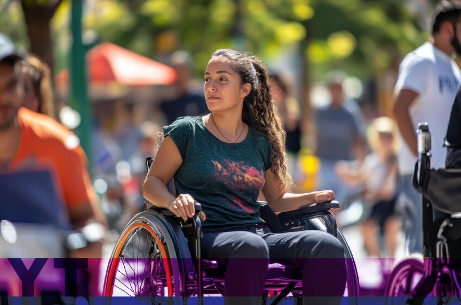 Mujer en silla de ruedas