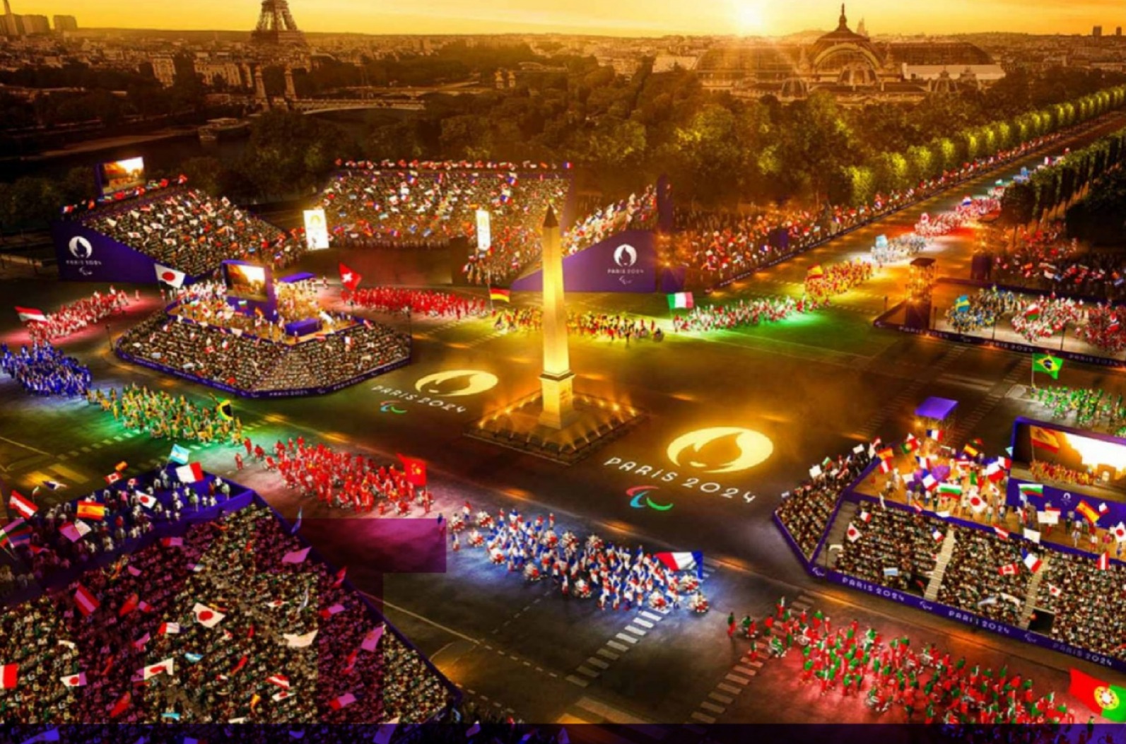 Imagen promocional de la ceremonia de inauguración de los Juegos Paralímpicos de París 2024.